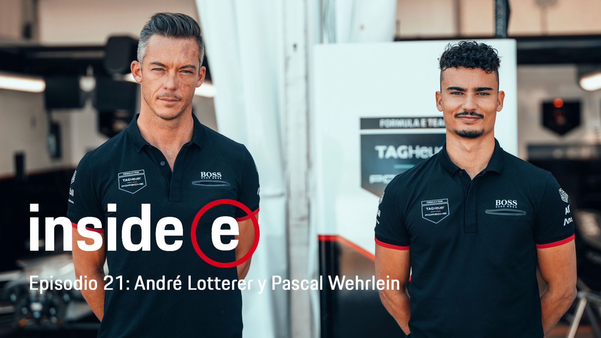 Andr&eacute; Lotterer y Pascal Wehrlein, podcast &ldquo;Inside E&rdquo;, 2021, Porsche AG