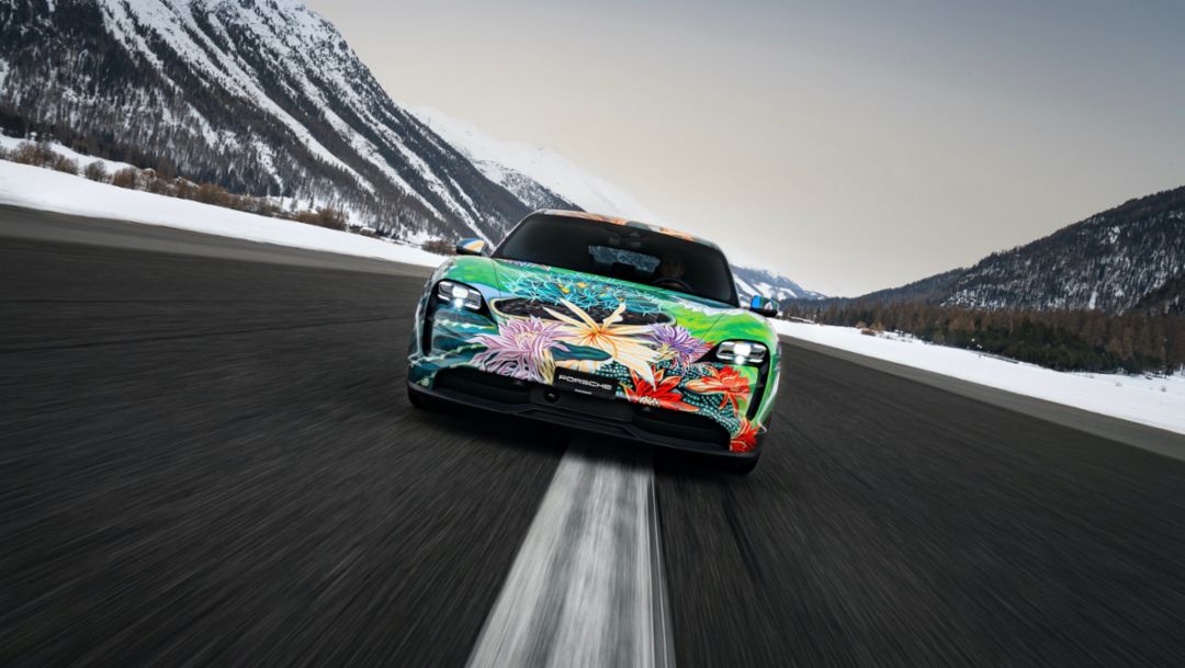 Taycan Artcar by Richard Phillips, Zürich, Schweiz, 2021, Porsche AG