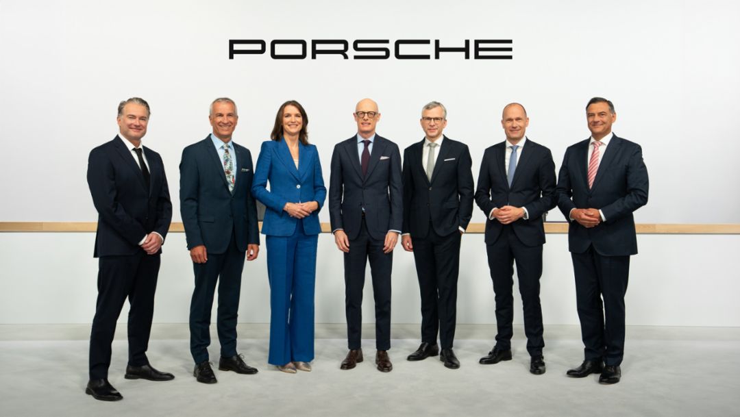 Matthias Becker, Member of the Executive Board, Sales and Marketing, Albrecht Reimold, Member of the Executive Board, Production and Logistics, Vera Schalwig, Member of the Executive Board, Human Resources and Social Affairs, Dr. Michael Leiters, Chairman of the Executive Board, Dr. Jochen Breckner, Member of the Executive Board, Finance and IT, Joachim Scharnagl, Member of the Executive Board, Procurement, Dr. Michael Steiner, Deputy Chairman and Member of the Executive Board, Research and Development, 2026, Porsche AG