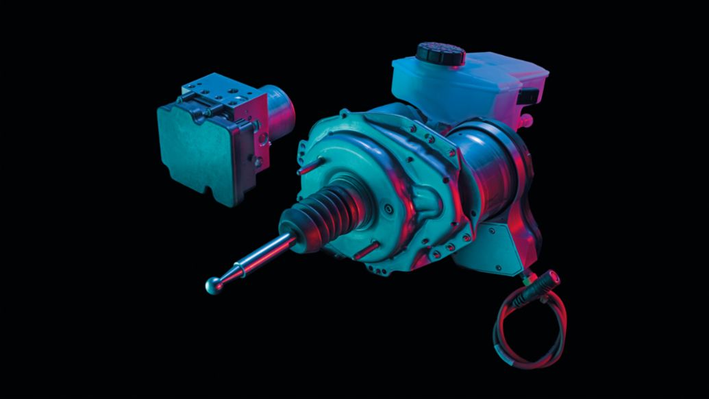 Taycan, servofreno electromec&aacute;nico, Porsche Stability Management (PSM), 2022, Porsche AG