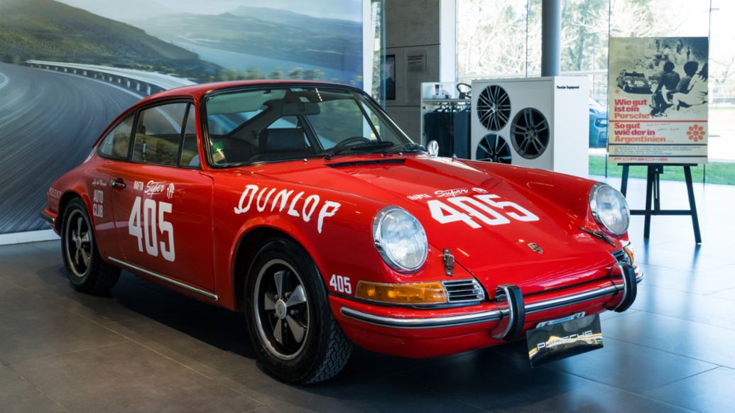 Porsche 911 S (1969), Evento presentaci&oacute;n Sobiesław Zasada, Buenos Aires, Argentina, 2026, Porsche Center Buenos Aires.