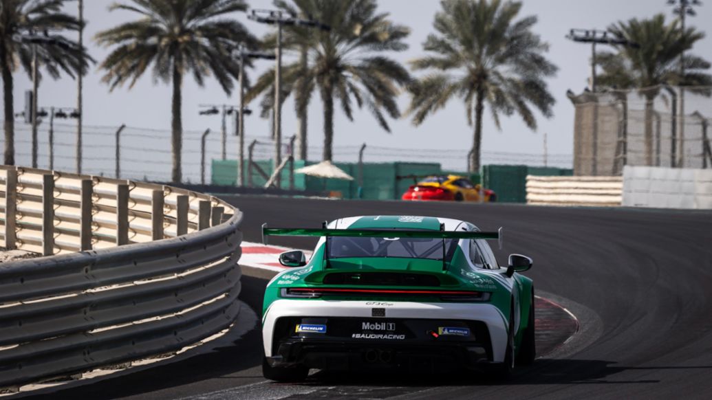 911 GT3 Cup, Porsche Carrera Cup Middle East, Round 4, Race 2, Yas Marina, Abu Dhabi, 2026, Porsche Middle East