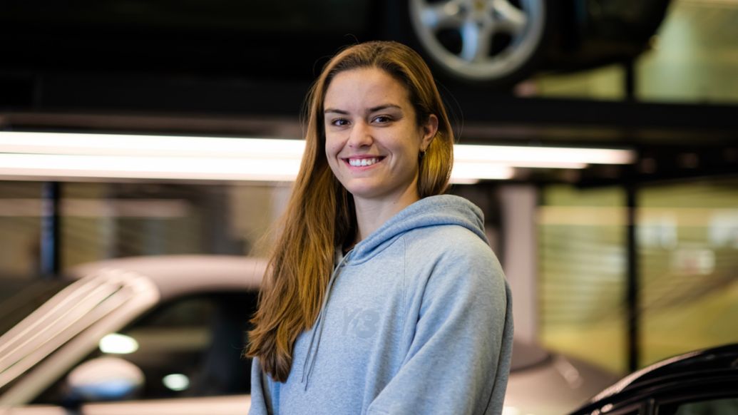 Maria Sakkari visits the Porsche Museum, Germany, 2022, Porsche AG