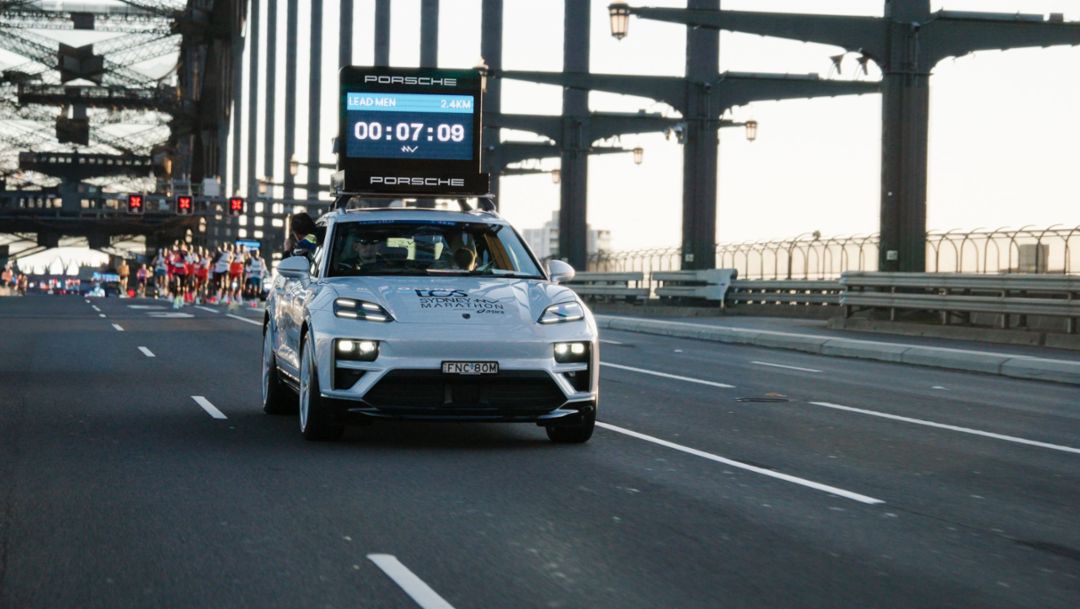 Porsche Macan shows the way at the 2025 TCS Sydney Marathon presented by ASICS