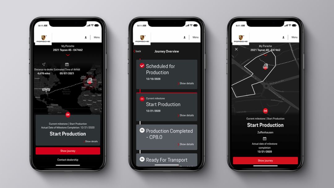 Customized countdown: Taycan joins Porsche Track Your Dream