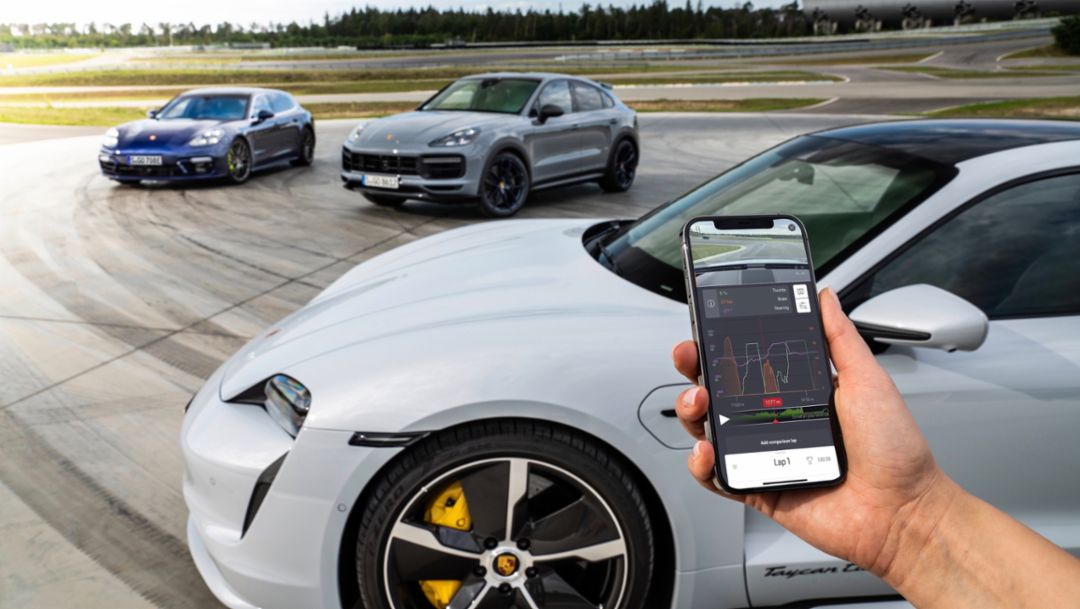 Porsche Track Precision App ab sofort in Panamera, Cayenne und Taycan verfügbar