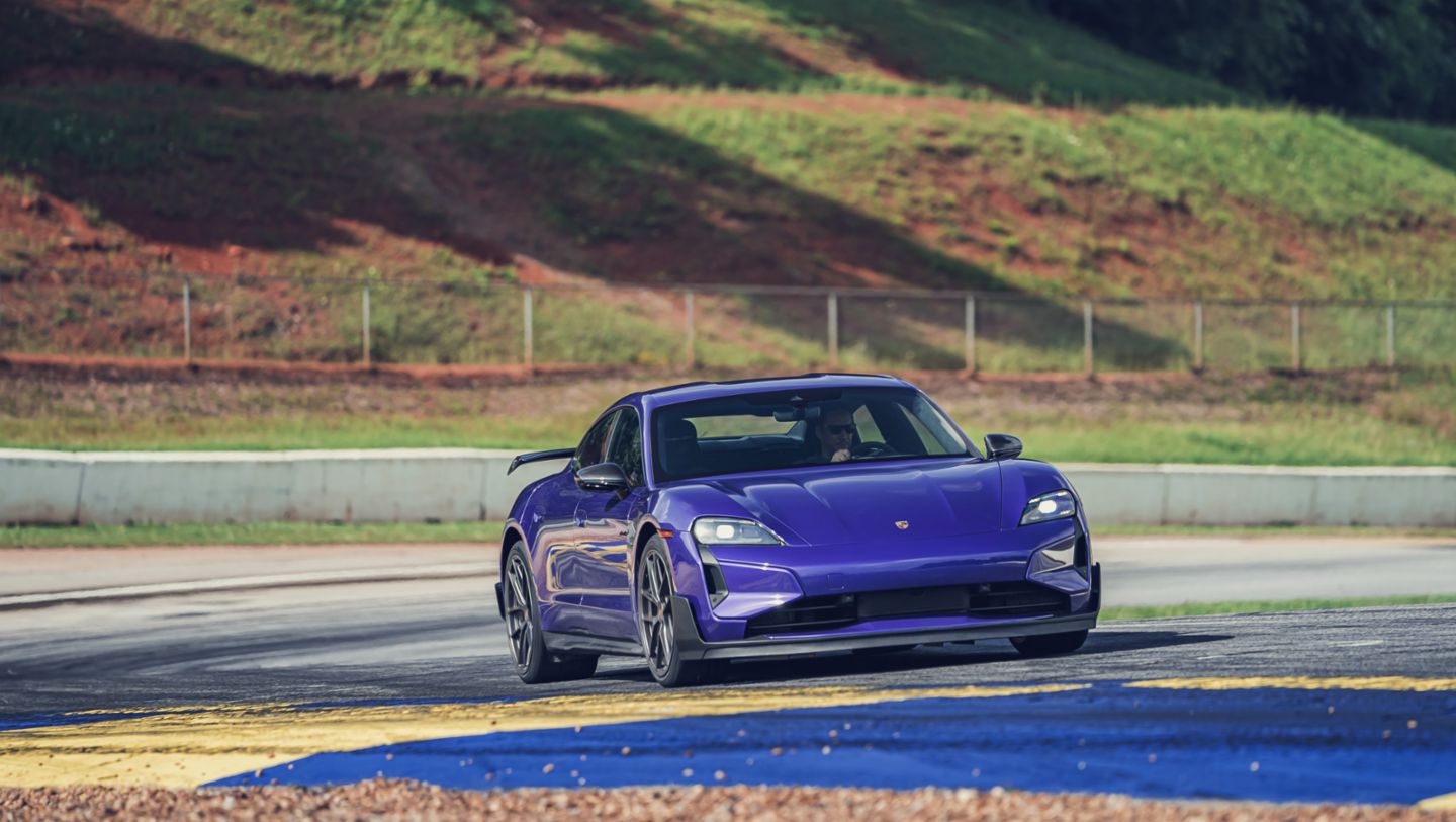 Taycan Turbo GT sets new production EV lap record at Road Atlanta 
