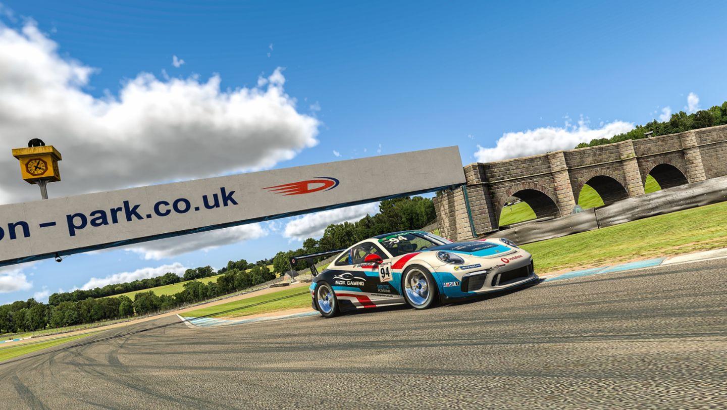 911 GT3 Cup, Porsche TAG Heuer Esports Supercup, 3rd race day, Donington Park/Great Britain, 2020, Porsche AG