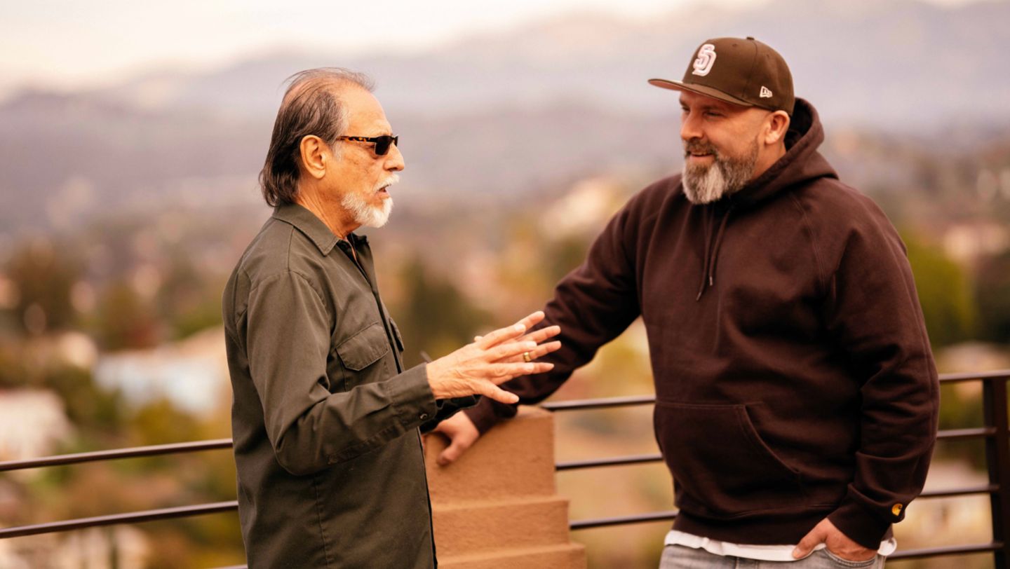 Chaz Bojórquez (l.), 2023, Porsche AG