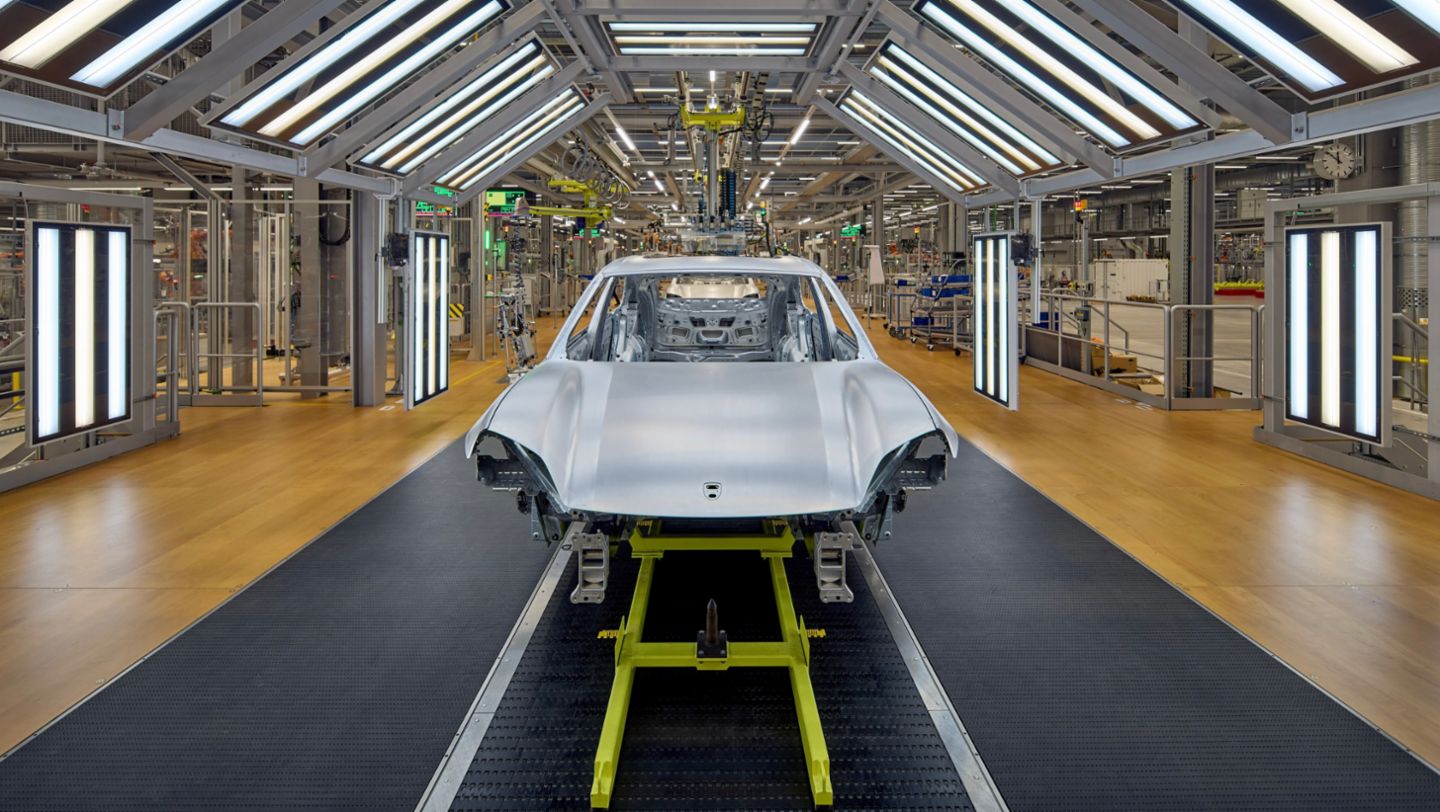 Body construction facility, Porsche plant Leipzig, 2024, Porsche AG