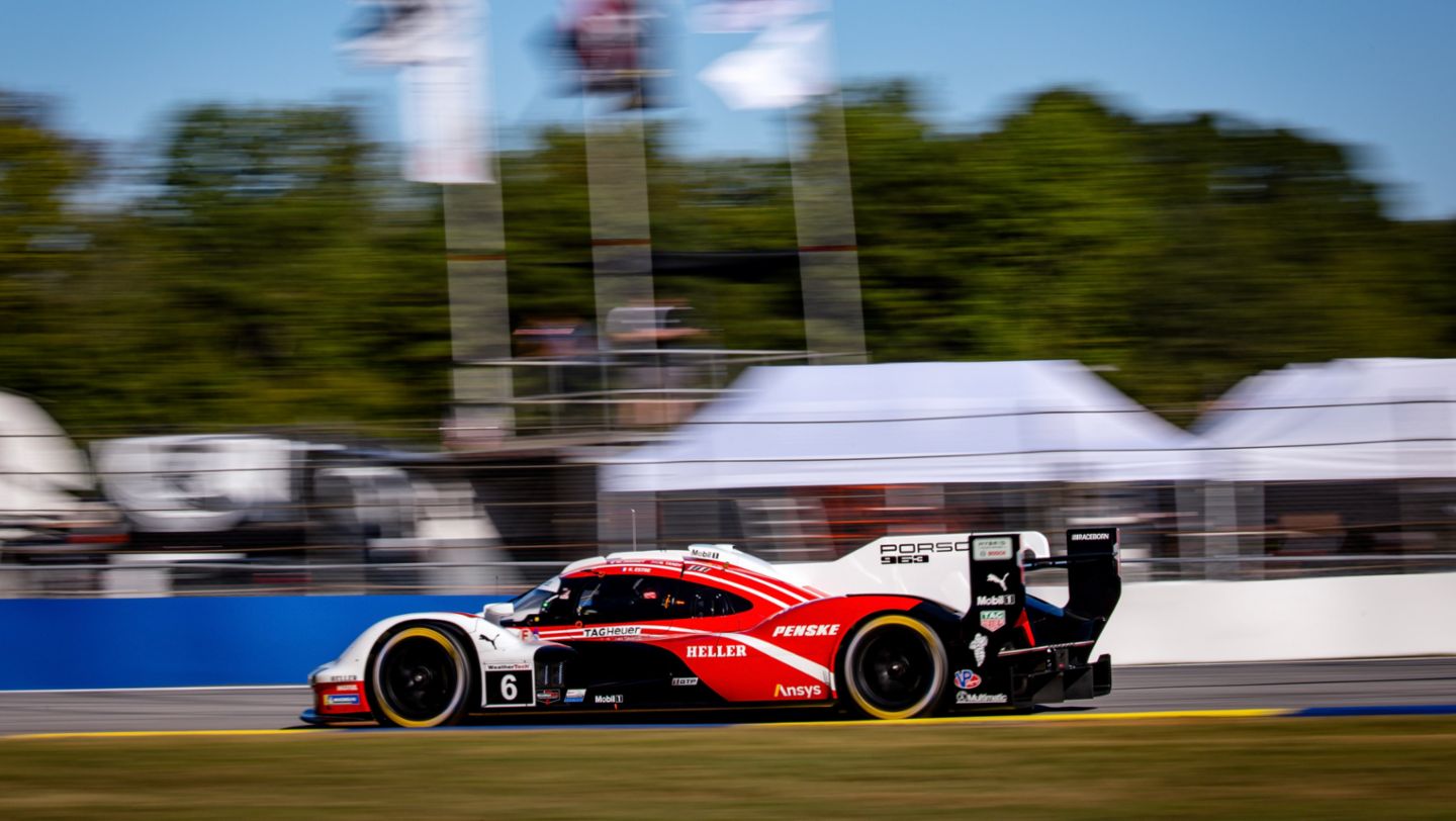 Porsche 963, Porsche Penske Motorsport (#6), Nick Tandy (UK), Mathieu Jaminet (F), Kevin Estre (F), IMSA, Road Atlanta, USA, 2024, Porsche AG