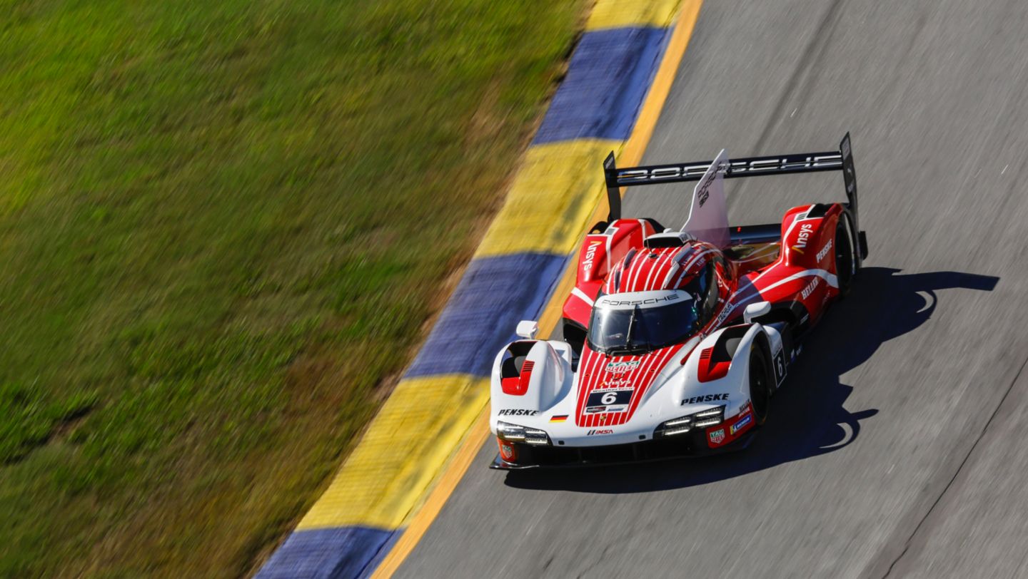 Porsche 963, Porsche Penske Motorsport (#6), Nick Tandy (UK), Mathieu Jaminet (F), Kevin Estre (F), IMSA, Road Atlanta, USA, 2024, Porsche AG