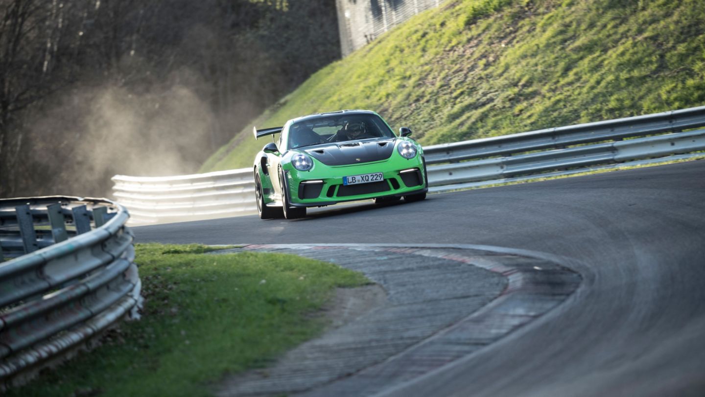 911 GT3 RS, Nürburgring-Nordschleife, 2018, Porsche AG