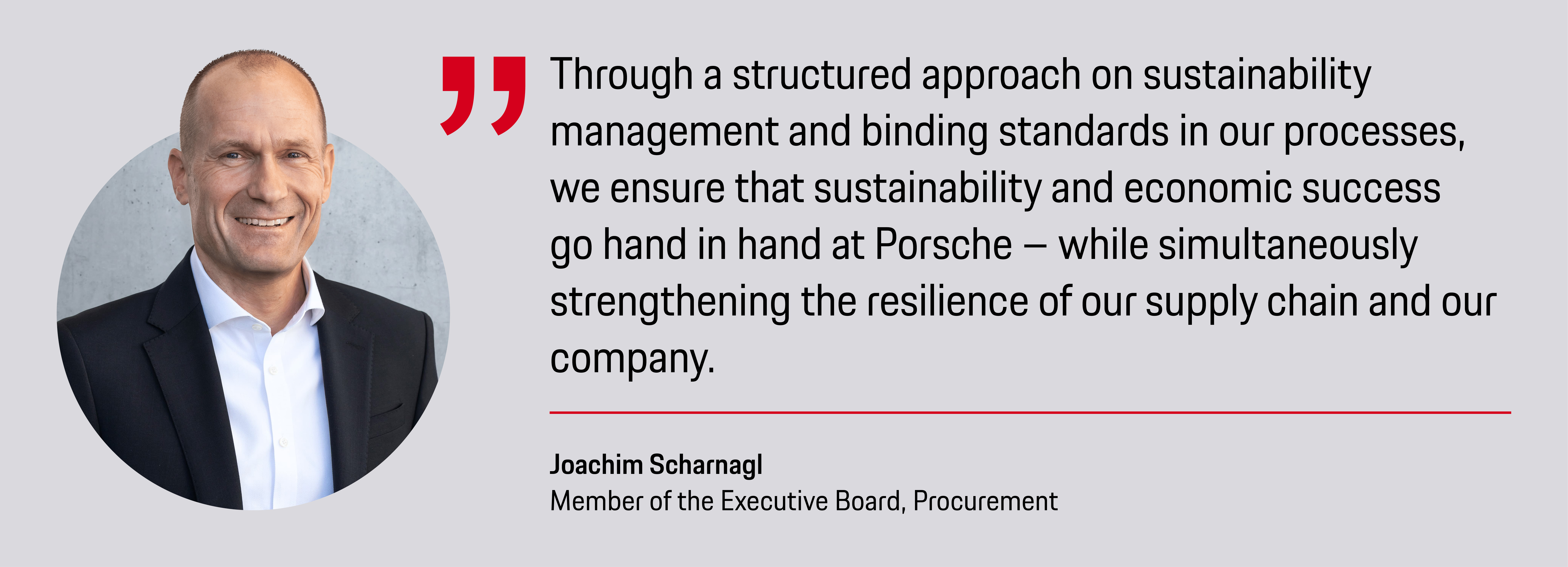 Joachim Scharnagl, Member of the Executive Board, Procurement, 2026, Porsche AG